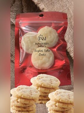 Hand Crafted Trial Size English Toffee Cookie Wax Melts